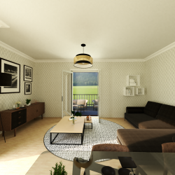 Moustiquaire porte enroulable latérale kocoon marron vision intérieur