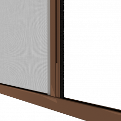 Moustiquaire porte enroulable latérale kocoon marron Zoom C